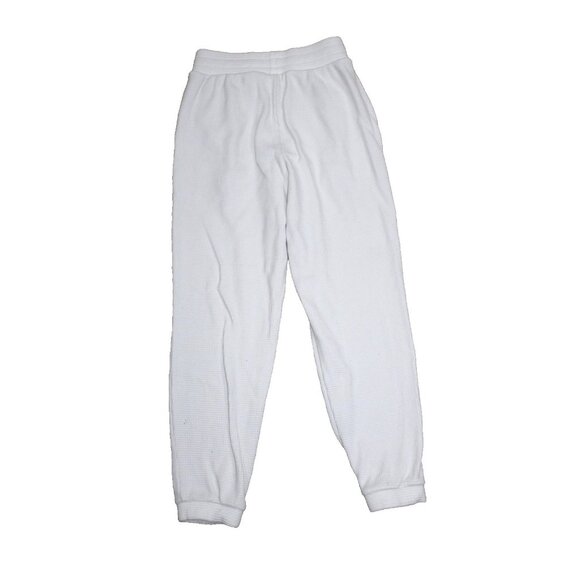 ALO Yoga Womens Small Off White Waffle Tapered Jogger Sweatpants - Picture 3 of 5